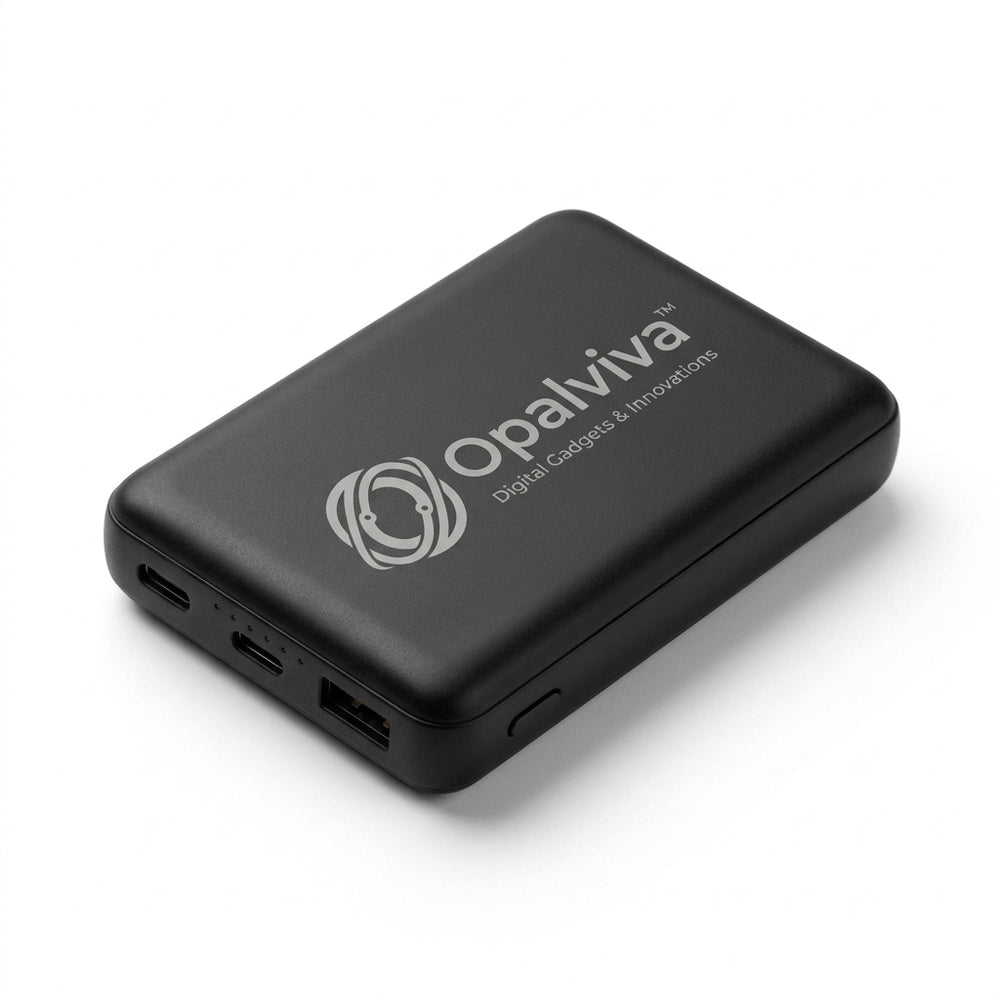 Opalviva™ 20,000mAh Portable Power Bank – High-Capacity Fast Charging Battery Pack with Multi-Port USB-C & USB-A Output, Compact Travel Charger
