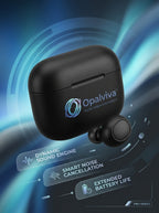 Opalviva™ AeroPulse Pro True Wireless Earbuds – Smart Noise Cancellation, Dynamic Sound, Extended Battery Life & Compact Charging Case